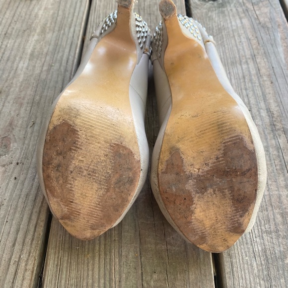 Y2K nude studded pumps stilettos - Picture 10 of 11